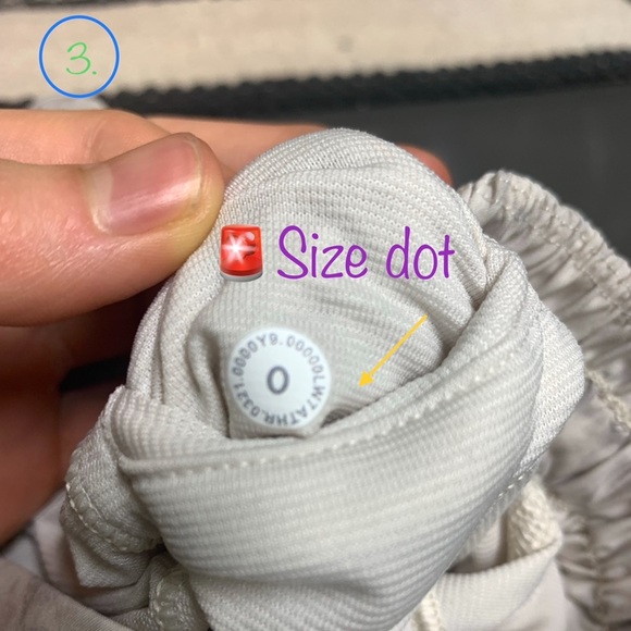How to find lululemon size dot - Picture 4 of 4